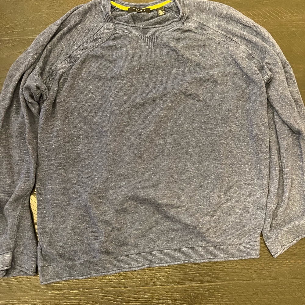 Ted Baker Blue Long Sleeve Sweater